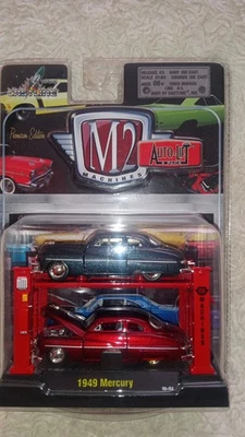 2010 M2 Machines 1949 Mercury 1:64 Auto-Lift 2 Cars Pack Diecast Cars RARE 10-01 - Image 1 of 4