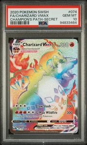 PSA 10 - Pokemon Charizard VMAX 074/073 2020 Champions Path (94833464) - Imagen 1 de 2