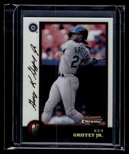 1998 Bowman Chrome Refractor #33 Ken Griffey Jr. Mariners HOF *EXMT*