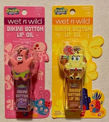 Wet n Wild SpongeBob SQUAREPANTS Limited Nickleodeon Makeup Lot - 2 Pieces Lips - Image 1 of 4