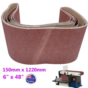 6 x 48 inch 150x1220mm Sanding Belts Sander Belt Aluminum Oxide Metal Polishing - Picture 1 of 11