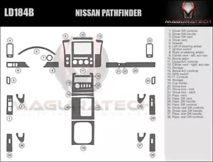 Fits Nissan Pathfinder 2005-2007 With Manual AC Large Premium Wood Dash Trim Kit - Picture 1 of 3