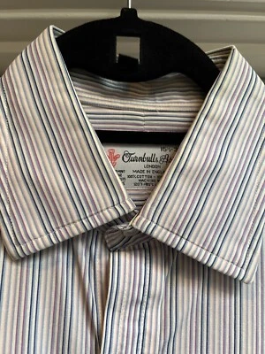 TURNBULL & ASSER Stripe Shirt Sz.16.5/Borrelli/Kiton/ - Image 1 of 4