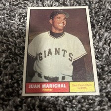 JUAN MARICHAL 1961 TOPPS ROOKIE CARD RC #417 Look At Pictures