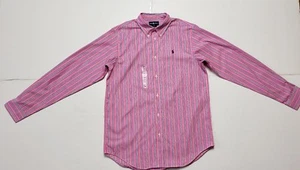 NWT RALPH LAUREN BOYS SHIRT STRIPED SIZE 20 #92 - Foto 1 di 7