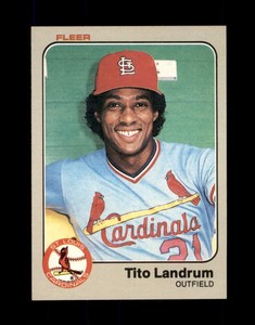 1983 Fleer SET BREAK  #13 Tito Landrum 