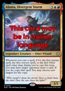 MTG ALANIA, DIVERGENT STORM EXC - ALANIA, TEMPESTA DIVERGENTE 204 - BLB - MAGIC - Picture 1 of 1