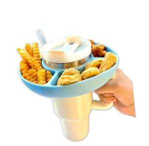 Snack Bowl for Stanley Cup Accessories Tray 40Oz Tumbler with Handle Silicone - Picture 1 of 1