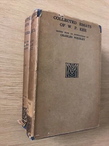 Collected Essays of W. P. Ker by C. Whibley Volume I & II - Pub: Macmillan 1925 - Picture 1 of 2