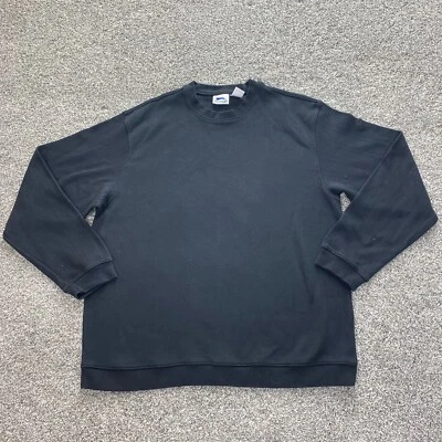 Suéter Slazenger Para Hombres Grande Negro Acanalado Pullover Cuello Redondo Sudadera Golf Papá Foto 1 de 4