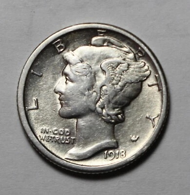 1918 S Mercury Dime HV17 - Image 1 of 2