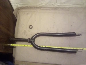 23" Rigid Bicycle Forks Steering Tube 1" Threaded - Picture 1 of 14