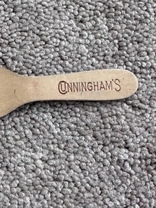 Very Rare Vintage wood ice cream spoon from Cunningham's Illinois - Picture 1 of 4