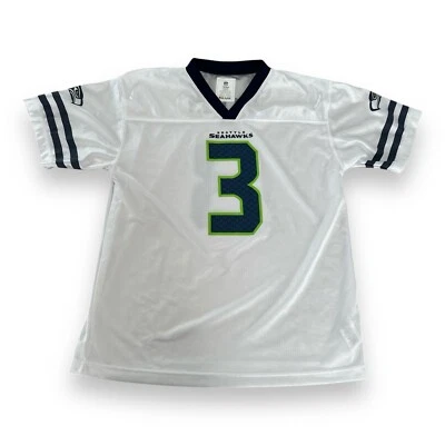 Camiseta Russell Wilson Seattle Seahawks Talla Juvenil XL NFL Equipo Ropa Blanca Niños Foto 1 de 4