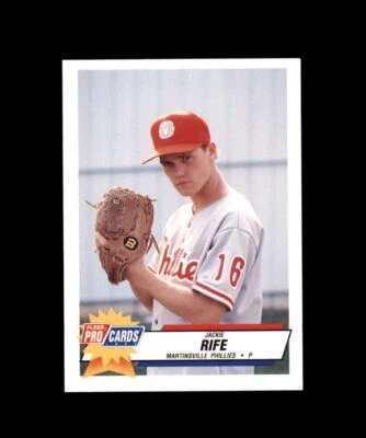1993 FLEER PROCARDS MINOR LEAGUE MARTINSVILLE PHILLIES #3473 JACKIE RIFE - Image 1 of 2