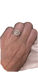 Ladies 1.15ct 18ct White Gold Engagement Ring With Rare Pink Diamonds. - Picture 1 of 10