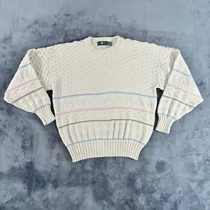 Maglione vintage anni 90 nonno Hunt Club uomo maglia grande cosby cotone pescatore USA - Foto 1 di 13