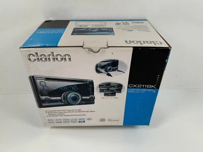 (NEW) Clarion CX211BK Car Audio CD Deck Digital Display - Image 1 of 4