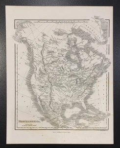 Samuel Walker: "North America," ca. 1834 Map - Picture 1 of 5