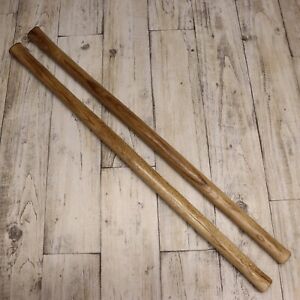 2 Pc- 36" Double Bit Mattock, Pick Axe Handles, Solid Hickory Wood -Amish Made