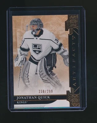 JONATHAN QUICK 2019-20 UPPER DECK ARTIFACTS COPPER PARALLEL 238/299 #142 - Image 1 of 2