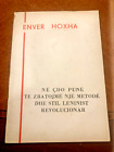 ALTES ALBANISCHES BUCH-ENVER HOXHA-NE CDO PUNE TE ZBATOJME NJE STIL LENINIST-1969-RAR