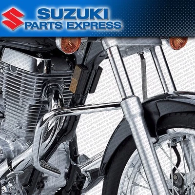 NUEVO 2005-2019 GENUINO SUZUKI BOULEVARD S40 CROMO PROTECTORES DE MOTOR BARRAS DE CHOQUE Foto 1 de 4