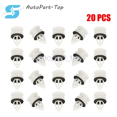 Pinzas de revestimiento de guardabarros retenedor de moldura de puerta 20 piezas aptas para Chevrolet GMC 2002-2020 Foto 1 de 4