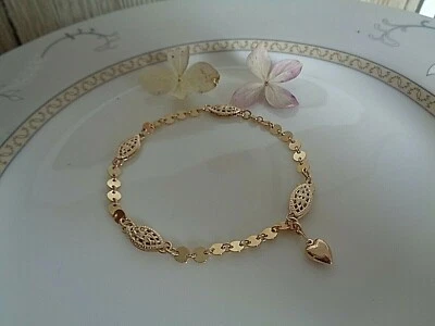 Gold Armband 14K Gold Filled Herz - Bild 1 von 4