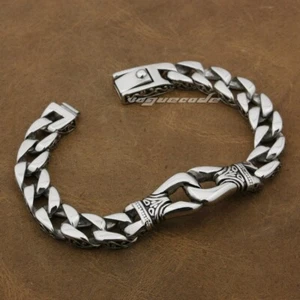 Link Chain Stainless Steel Bracelet Biker Punk Jewellery 5C007C - Picture 1 of 20