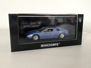 Extremely Rare 1:43 Minichamps 1974 Maserati Merak Blue Limited Edition!!