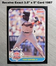 TONY GWYNN 1987 Donruss 3.5" x 5" All-Star Card #16 _ Exact Card (A)