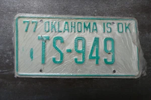 Oklahoma (TS949) American License Number Plate Collecting Craft Hobby - Picture 1 of 2