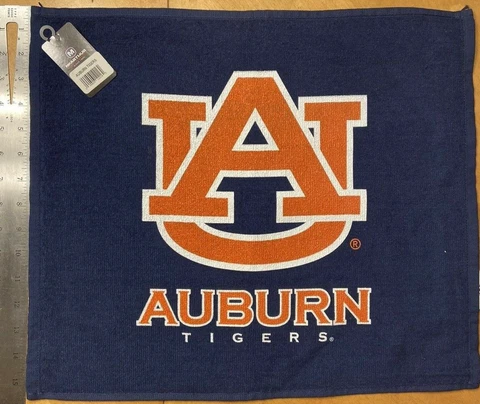 University of Auburn Tigers Towel Sports Blue McArthur Logo 18 inch by 16 inches Cover
