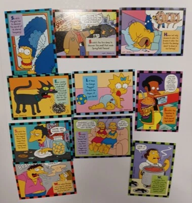 Los Simpson Serie 2 Skybox Smell-O-Rama Set 10 Cartas de Persecución Rasca y Olfatea Foto 1 de 2