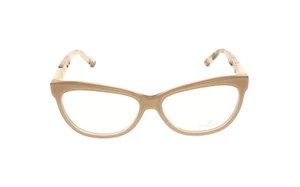 Marco de gafas de plástico beige Swarovski Doris SW 5091 072 56-14-140 ojo de gato - Imagen 1 de 2