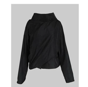 Casual Loose Black Stand Collar Outerwear - Picture 1 of 8