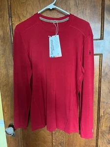 NWT Smartwool Men’s Therma Merino Base Layer Crew Top Red S SW016349J45 RET $115 - Picture 1 of 6
