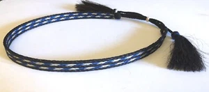 Horsehair 1/2" Hat Band-Double Tassel-Thick Braid - Picture 1 of 2