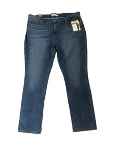 Levi's Sig. Pantalones de mezclilla rectos de corte de bota de altura media para mujer. Stretc irregular talla 20 M 35x32 - Imagen 1 de 13