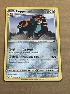 2020 POKEMON - SWORD & SHIELD - COPPERAJAH - REVERSE HOLO 137/202 - Picture 1 of 2