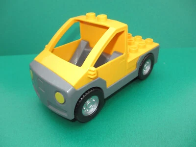 Lego Duplo Auto orange grau Fahrzeug Wagen Werkstatt Pickup 47438 (060224Q) - Bild 1 von 3