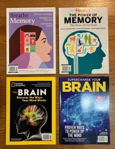 Lot 4 Magazines:  The Power of the Brain Memory The Way Your Mind Works - Picture 1 of 1