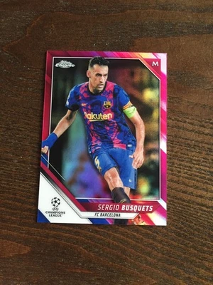 2021-22 Topps Chrome Sergio Busquets Barcelona Pink 70/175 - Image 1 of 2