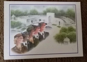 Postkarte Modell von Frauen im Militärdienst für Amerika Memorial USA 4er Set - Bild 1 von 7