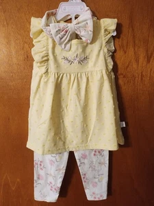Neu mit Etikett Ente Ente Blumen Outfit 24 Monate Baby Mädchen - Bild 1 von 2