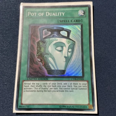 Yugioh Pot of Duality CT08-EN008 Super Rare Limited Edition NM - Image 1 of 3
