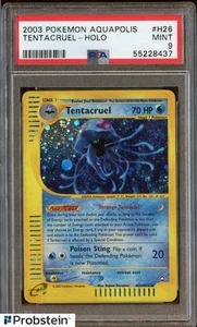 2003 Pokemon Aquapolis #H26 Tentacruel - Holo PSA 9 MINT - Picture 1 of 2