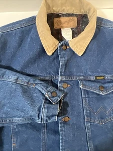 Vintage Wrangler Blanket Lined Denim Jacket. See Pictures For Sizing - Picture 1 of 8