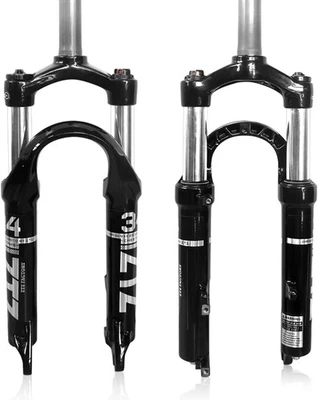 Horquilla de suspensión de bicicleta plegable ZTZ 20 pulgadas - 80 mm de recorrido, buje espaciado de 100 mm, 9 mm QR Foto 1 de 4